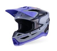 Alpinestars 2026 SM3 Jettson Motocross Helmet Grey Purple Black Glossy