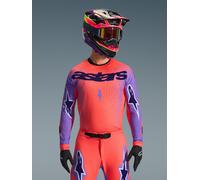 Alpinestars Supertech Scenz Motocross Jersey, red-purple, size XL for Men