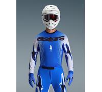 Alpinestars Motocross Jersey Supertech Scenz White/Blue Long Sleeve XL Men