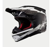 Alpinestars 2026 Supertech SM10 Ampress Black White Matt Motocross Helmet MX