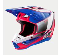 Alpinestars 2026 Supertech SM5 Sail White Pink Blue Motocross Helmet MX Quad ATV