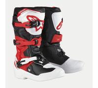 Alpinestars 2026 Tech 3S Youth Kids Motocross Boots White Black Bright Red Quad