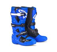 Alpinestars 2026 Tech 7S Motocross Boots Blue Black White MX Junior Youth Quad