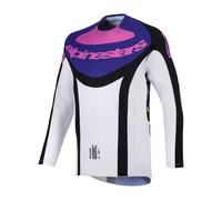 Alpinestars 2026 Techstar Knif Motocross Jersey Black Light Grey Purple