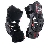 Alpinestars 2026 Youth Bionic 5S Knee Braces Black Red MX Motocross Quad ATV