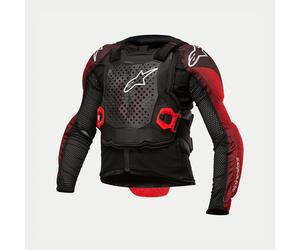 Alpinestars 2026 Youth Bionic Tech Protection Jacket Black White Red Motocross