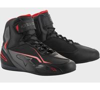 Alpinestars Faster-3 Motorcycle Shoes, black-grey-red, size 42