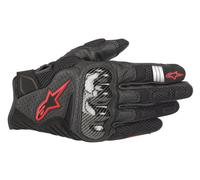 Alpinestars SMX 1 Air V2 Motorcycle Gloves, black-red, size M for Men