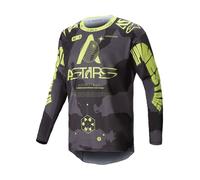 Alpinestars 3760925-9178-XL: Racer Hollow Jersey Dark Camo/Yellow Fluo Xl