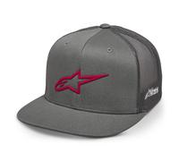 Alpinestars 3D Ageless Motorcycle Baseball Snap Back Black Grey Red Mesh