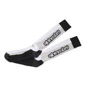 Alpinestars Summer Touring Motorcycle Socks - White/Black