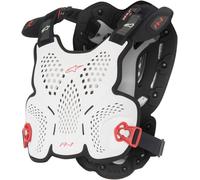 Alpinestars A-1 Motorcycle Motorbike Roost Guard Black / White / Red