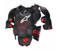 Alpinestars A-10 V2 Chest Protector, black-red, size XL 2XL