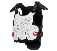 Alpinestars A-4 Chest Protector MX White Black Red