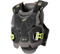 Alpinestars A-4 Max Chest Protector (Black/Yellow, M/L)