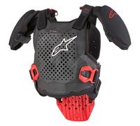Alpinestars A-5 S V2 Youth Chest Armor, black/red, size S/M