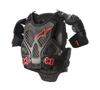Alpinestars A-6 Chest Protector Black/Anthracite/RedM/L Black,Anthracite,Red