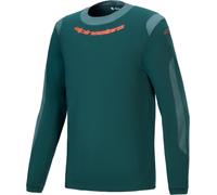 Alpinestars A-Dura Dri Wool Long Sleeve Bicycle Jersey, green, size 2XL for Men