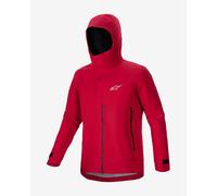 Alpinestars A-Dura Elite Rain Jacket with Hood Red - XL