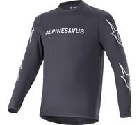 Alpinestars A-Dura Switch Long Sleeve Youth Bicycle Jersey, black, size S