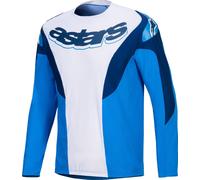Alpinestars A-Supra Melt Bicycle Jersey, white-blue, size L for Men