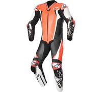 Alpinestars Absolute V2 One Piece Motorcycle Leather Suit, red/white/black, size 54