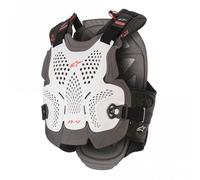 Alpinestars A-4 Max Chest Protector, white-red, size XS S