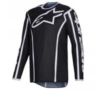 Alpinestars (Adult) MX Jersey - Fluid APEX - Black/Grey