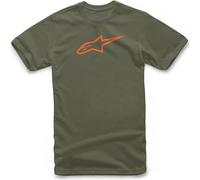 Alpinestars Ageless Classic Tee Mens T-Shirt Regular Fit Top Military Orange