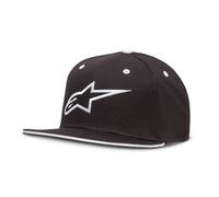 Alpinestars, Ageless Flat Hat, Baseball Cap, Black/White, 23X, Unisex-Adult