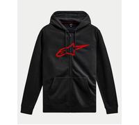 Alpinestars Ageless Zip Hoodie V3 Black Red Casual Hooded Top