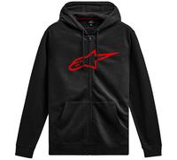 Alpinestars Ageless Zip V3 Motorcycle Motorbike Casual Hoodie - Black / Red