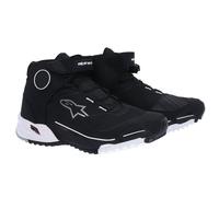 Alpinestars CR-X Drystar Motorcycle Shoes, black-white, size 42 43 for Men