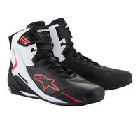 Alpinestars Faster-4 Motorcycle Shoes, black-white-red, size 48 for Men