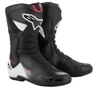 Alpinestars SMX-6 V3 Graphic Motorcycle Boots, black-white, size 46 for Men