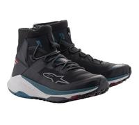 Alpinestars Speedforce XR Motorcycle Shoes, black-turquoise-blue, size 43 for Men