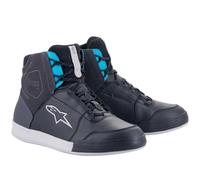 Alpinestars Stella Chrome Drystar Waterproof Ladies Motorcycle Shoes, black-blue, size 43 for Women