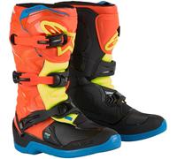 Alpinestars (MX) Youth Boots - Tech 3S (Orange Fluo, Enamel Blue, Yellow Fluo)