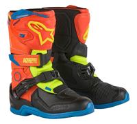 ALPINESTARS ALPINESTARS - Boots Tech 3S Kids Orange Fluo / Enamel Blue / Yellow Fluo 2024 1 (EU 33)