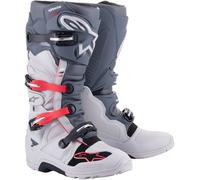 ALPINESTARS ALPINESTARS - Boots Tech 7 Enduro Light Gray / Dark Gray / Bright Red 8 (EU 42)