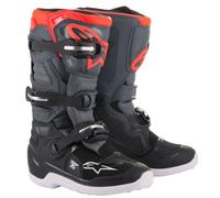 Alpinestars Tech 7S Youth Motocross Boots, black-grey-red, size 37