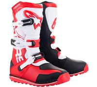 Alpinestars Tech-T Motorcycle Boots, white-red, size 48 for Men