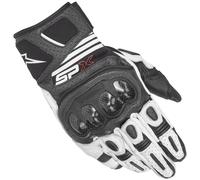 Alpinestars SP X Air Carbon V2 Leather Motorcycle Touchscreen Gloves Black/White