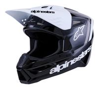 Alpinestars S-M3 Radium Motocross Helmet, black-grey-white, size M for Men