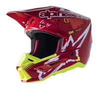 ALPINESTARS ALPINESTARS - Helmet S-M5 Action Bright Red / White / Yellow Fluo 2023 L