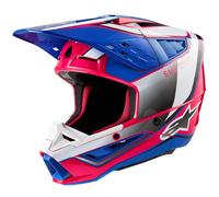 Alpinestars SM5 Sail Helmet ECE White Diva Pink Enamel Blue Gl