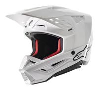 Alpinestars S-M5 Solid Helmet Ece 22.06 White Glossy Size 2XL
