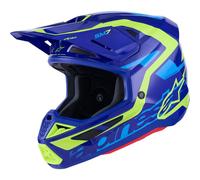 Alpinestars S-M7 Deed Motocross Helmet, blue/yellow, size M (57/58)