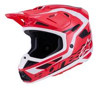 Alpinestars S-M7 Deed Motocross Helmet, black-red, size L for Men