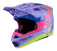 ALPINESTARS ALPINESTARS - Helmet Supertech M-10 Jett Lawrence R01 Purple / Pink / Yellow Fluo XL